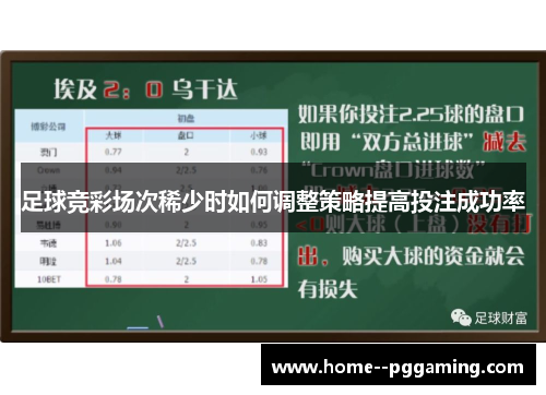 足球竞彩场次稀少时如何调整策略提高投注成功率 足球竞彩场次稀少时如何调整策略提高投注成功率